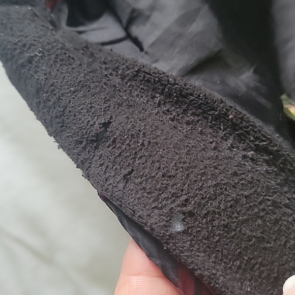 CHARLES F ORVIS PLAID POLYESTER JACKET  LARGE RED/BLACK - Picture 12 of 15